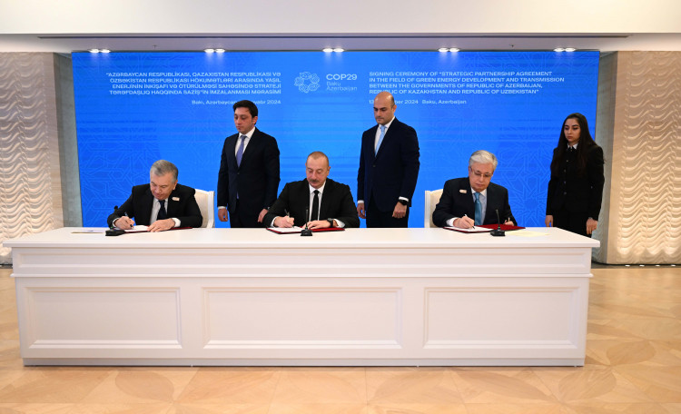 Kazakhstan, Azerbaijan, and Uzbekistan Sign Strategic Partnership for Green Energy Transmission to Europe